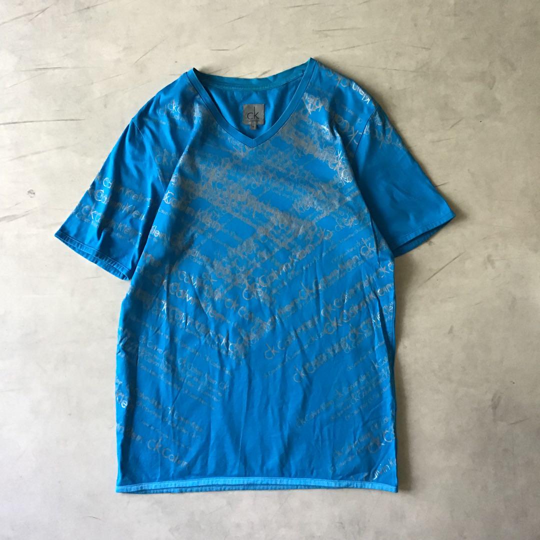Calvin Klein カルバンクライン tシャツ ブルー 青 カットソー