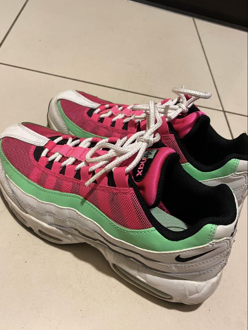 Nike Air Max 95 ピンク/グリーン スニーカー