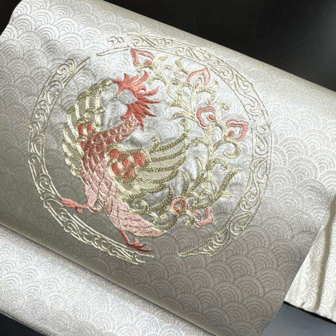 3-181 名古屋帯 九寸 美品 正絹 着物 名古屋仕立て着物・浴衣