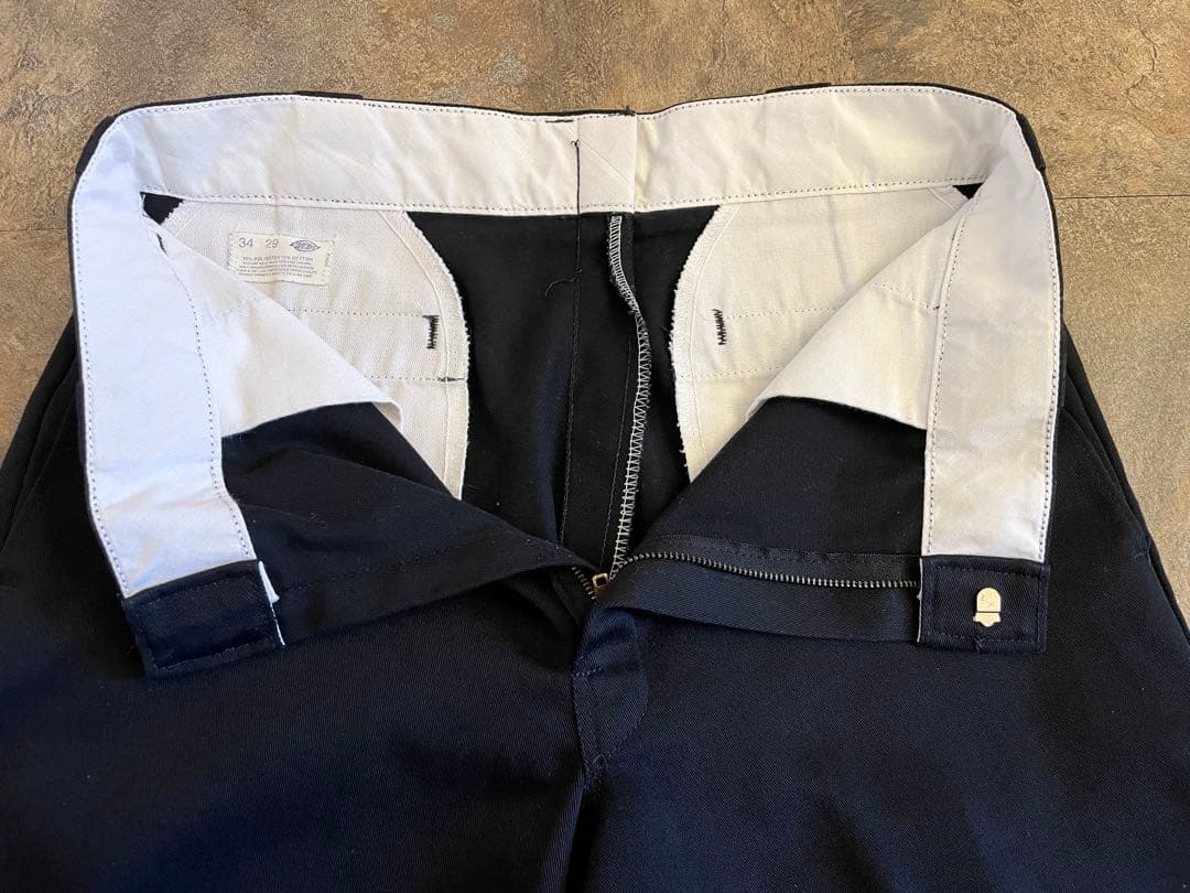 80s Dickies ディッキーズ チビタグ USA ブラック W34 L29