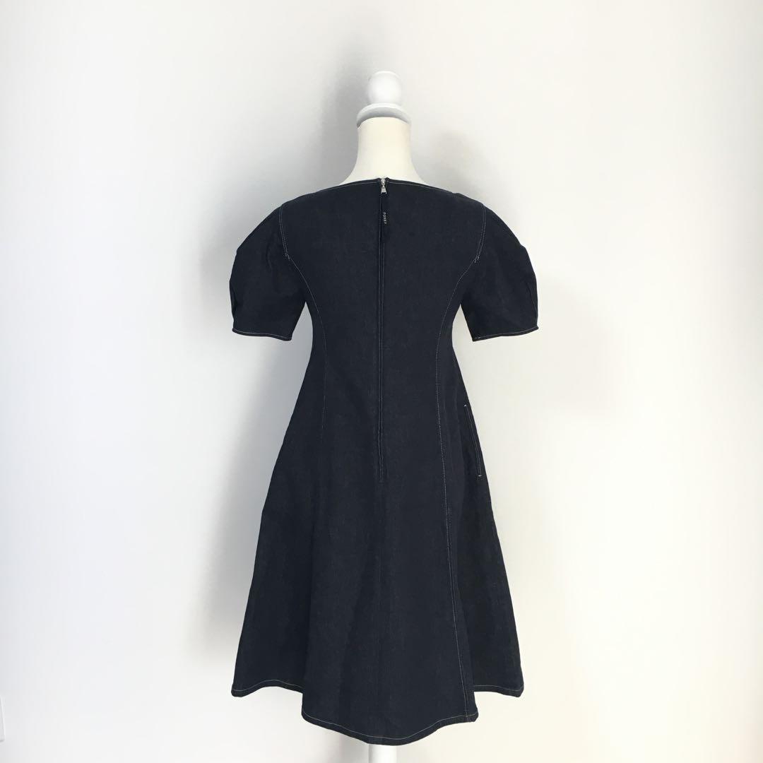 新作美品 現行 FOXEY フォクシー デニム ストレッチ ワンピース 新作美品 現行 FOXEY フォクシー デニム ストレッチ ワンピース