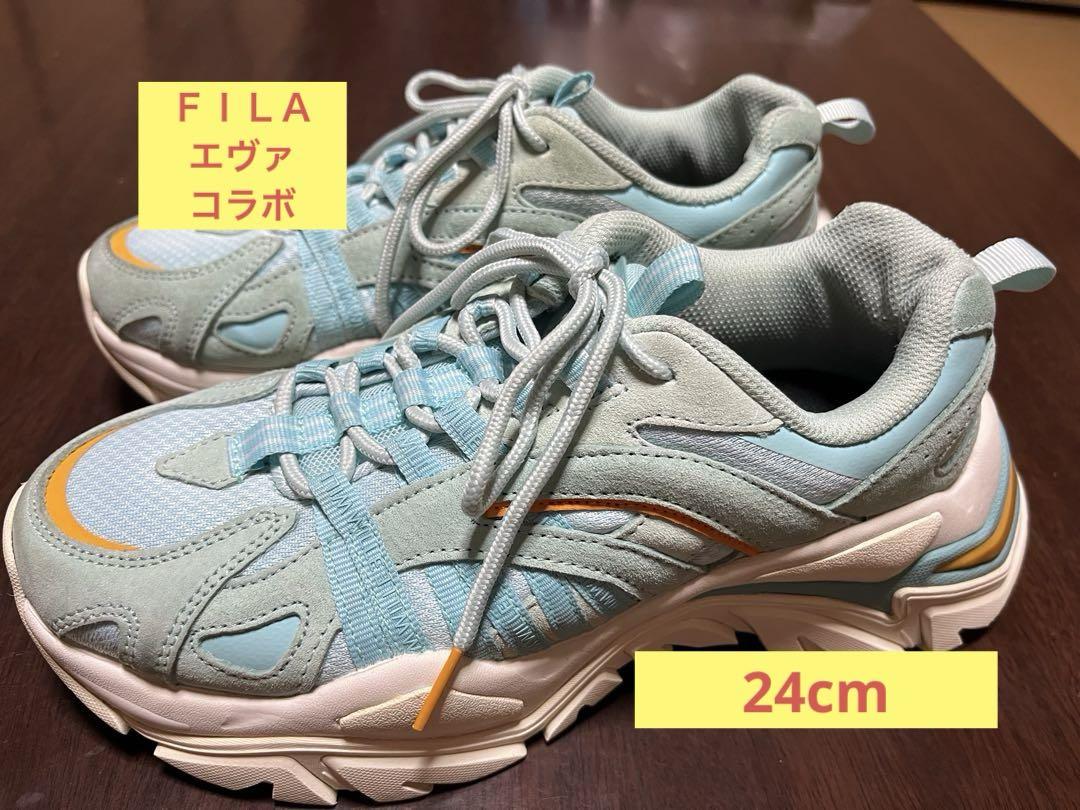 【希少】 EVA×FILA コラボ　真希波マリ　エヴァンゲリオン　スニーカー