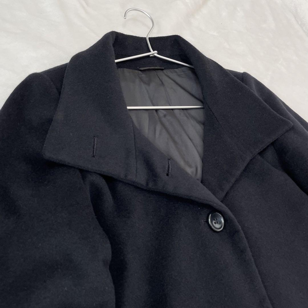 【美品】ANAYI アナイ　ポンチョ風コート　アンゴラ混　38