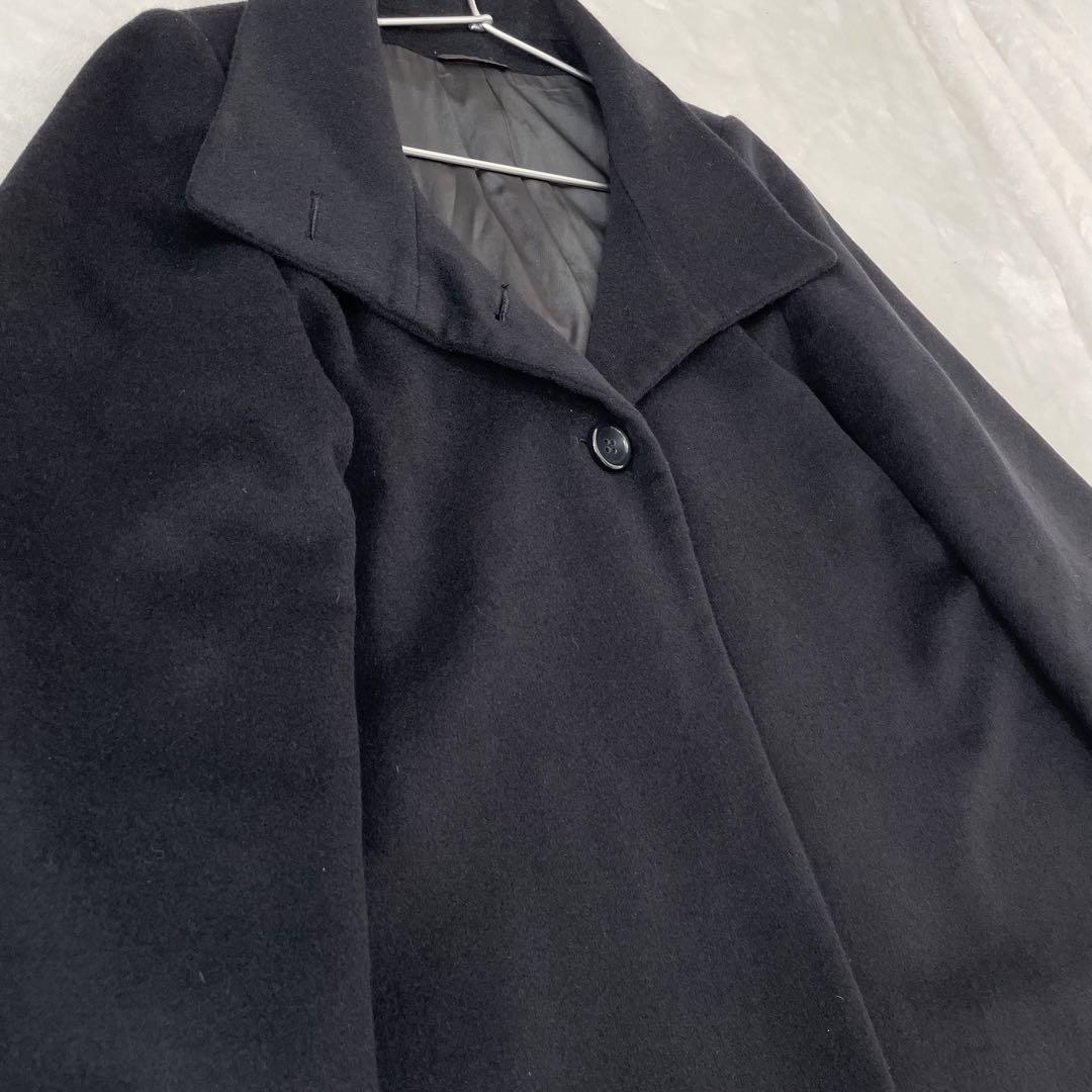 【美品】ANAYI アナイ　ポンチョ風コート　アンゴラ混　38