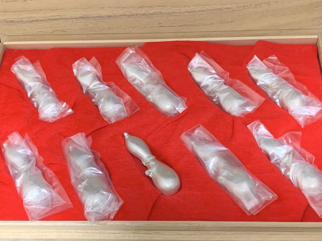 本錫 箸置き ひょうたん 10客セット pewter tin