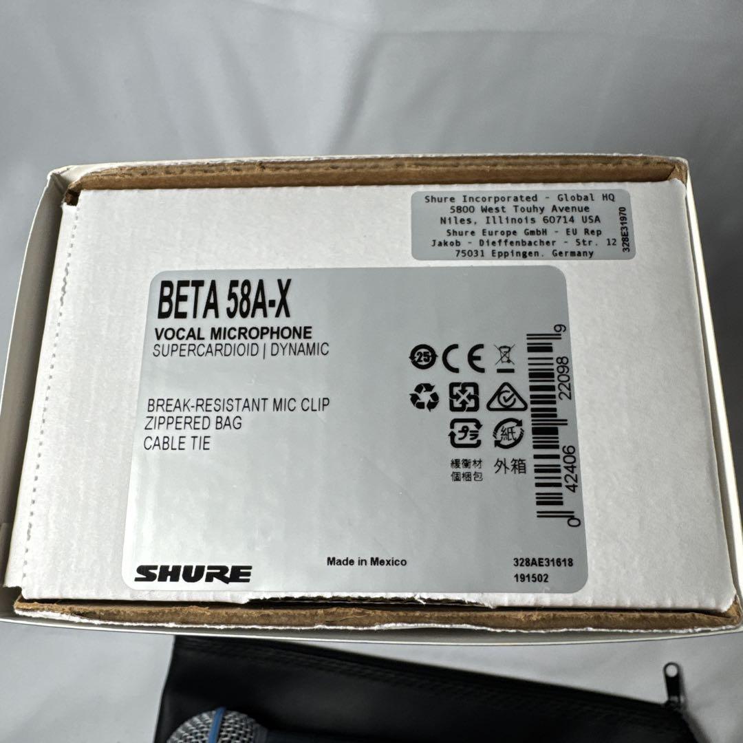SHURE BETA 58A 美品 正規品 箱付き マイク①