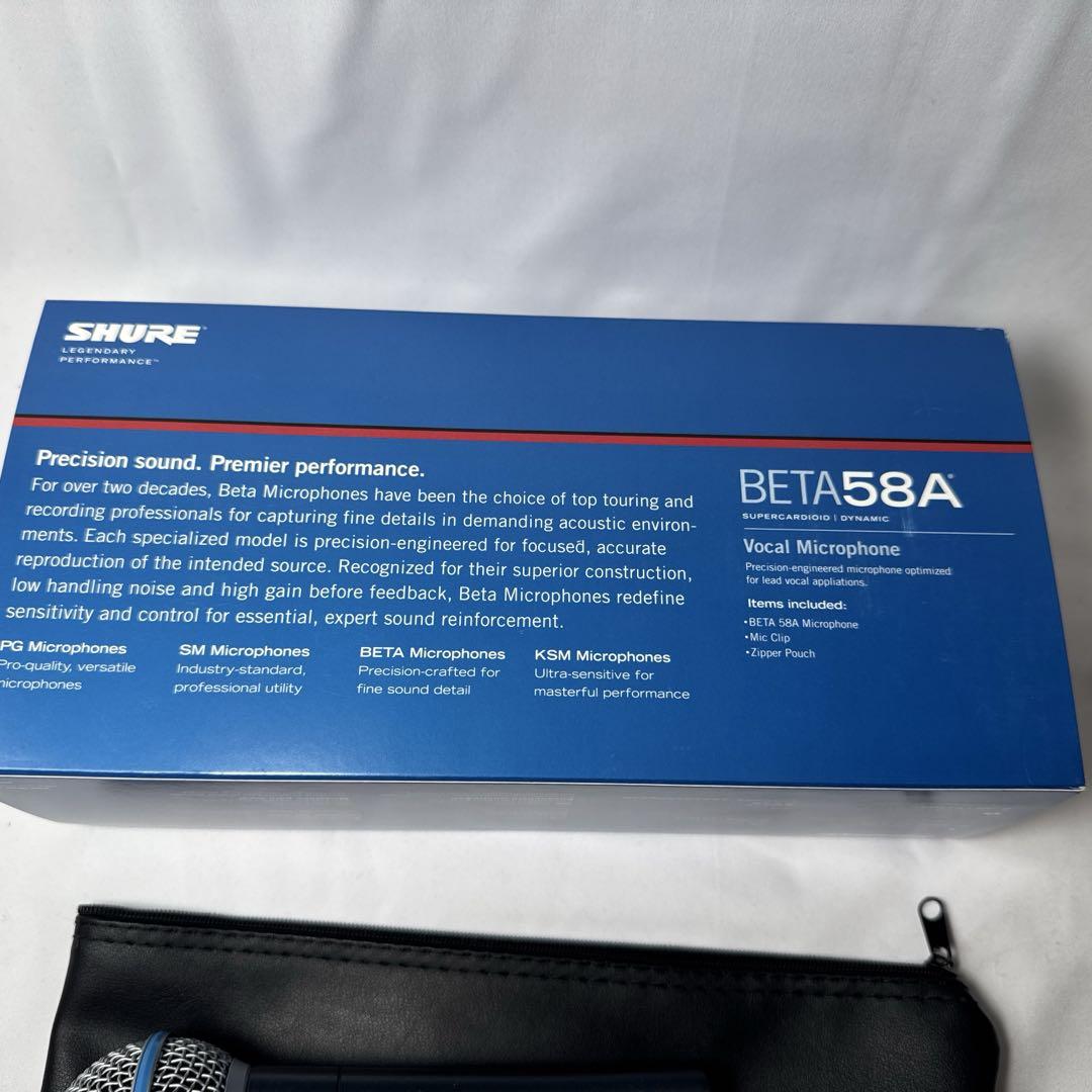 SHURE BETA 58A 美品 正規品 箱付き マイク①