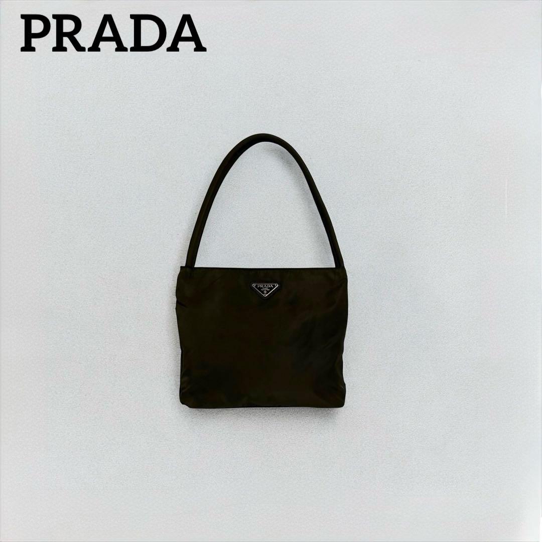 00s prada archive square hand tote bag