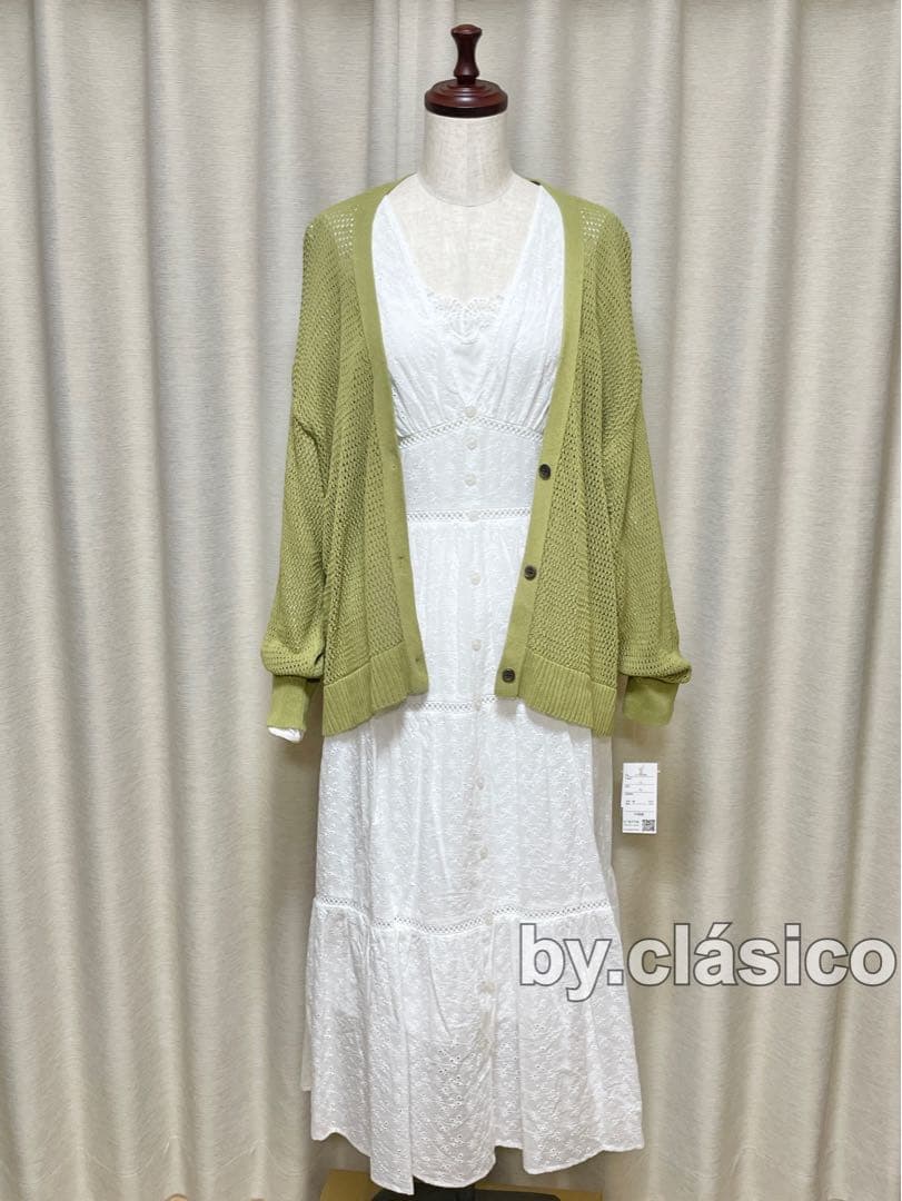 CLETTEオリジナル★刺繍レースティアードワンピース クレット CLETTEオリジナル★刺繍レースティアードワンピース クレット