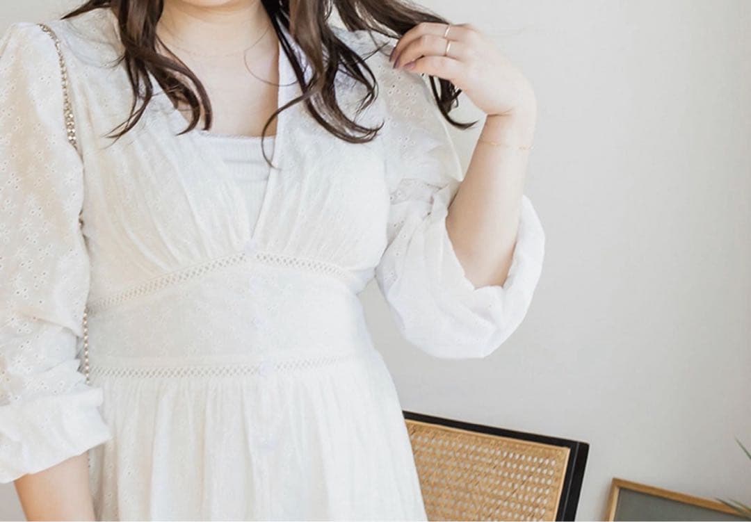 CLETTEオリジナル★刺繍レースティアードワンピース クレット CLETTEオリジナル★刺繍レースティアードワンピース クレット