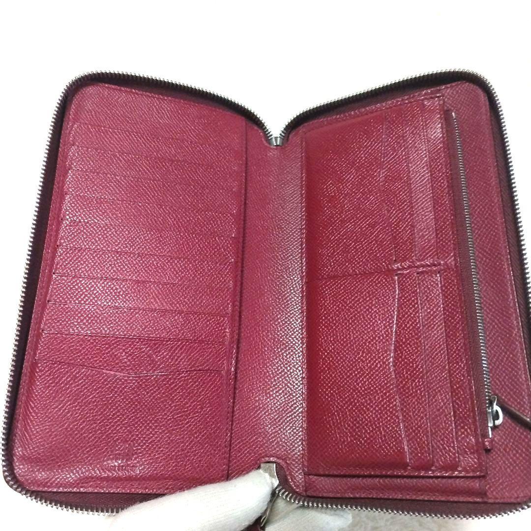 美品 ダンヒル カドガン シングルジップ オーガナイザー ラウンド