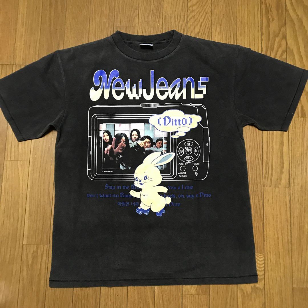 男性に人気！ 新品 NewJeans Tシャツ XLサイズ ニュージーンズ 韓国 K