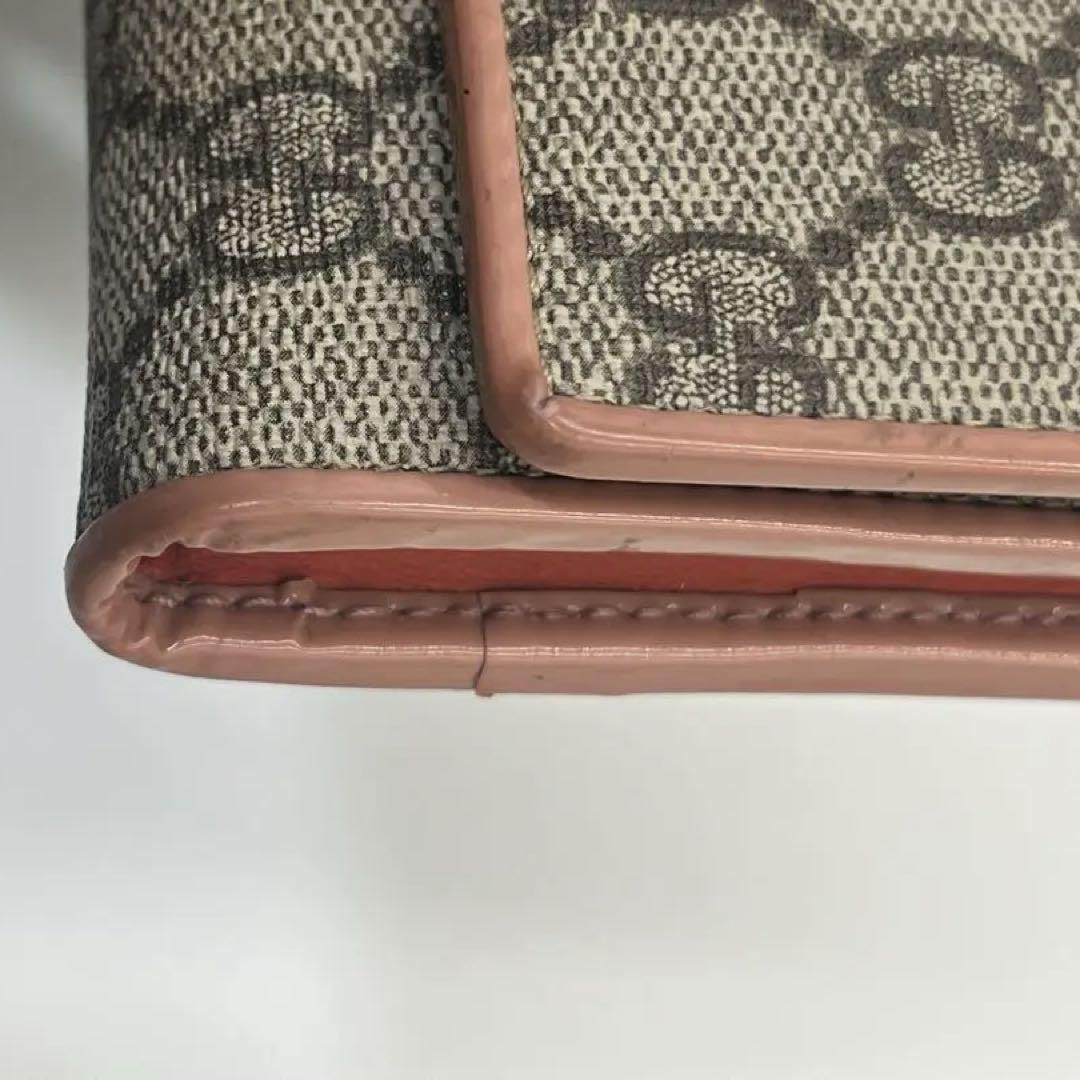 GUCCI GGパターン 長財布 リボン　インターロッキング PVC キャンバス