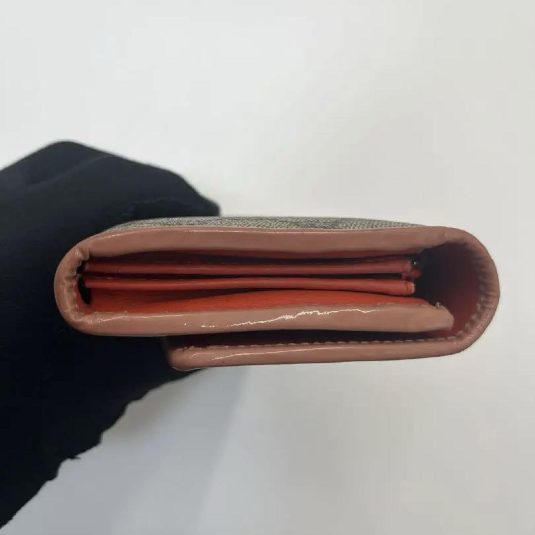 GUCCI GGパターン 長財布 リボン　インターロッキング PVC キャンバス