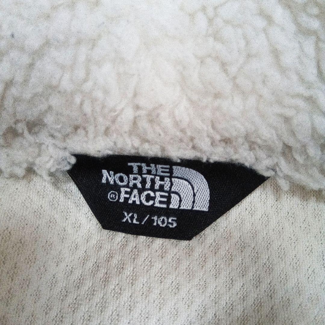 The North Face シェルパ　ボア　フリースジャケット 　白　ネイビー