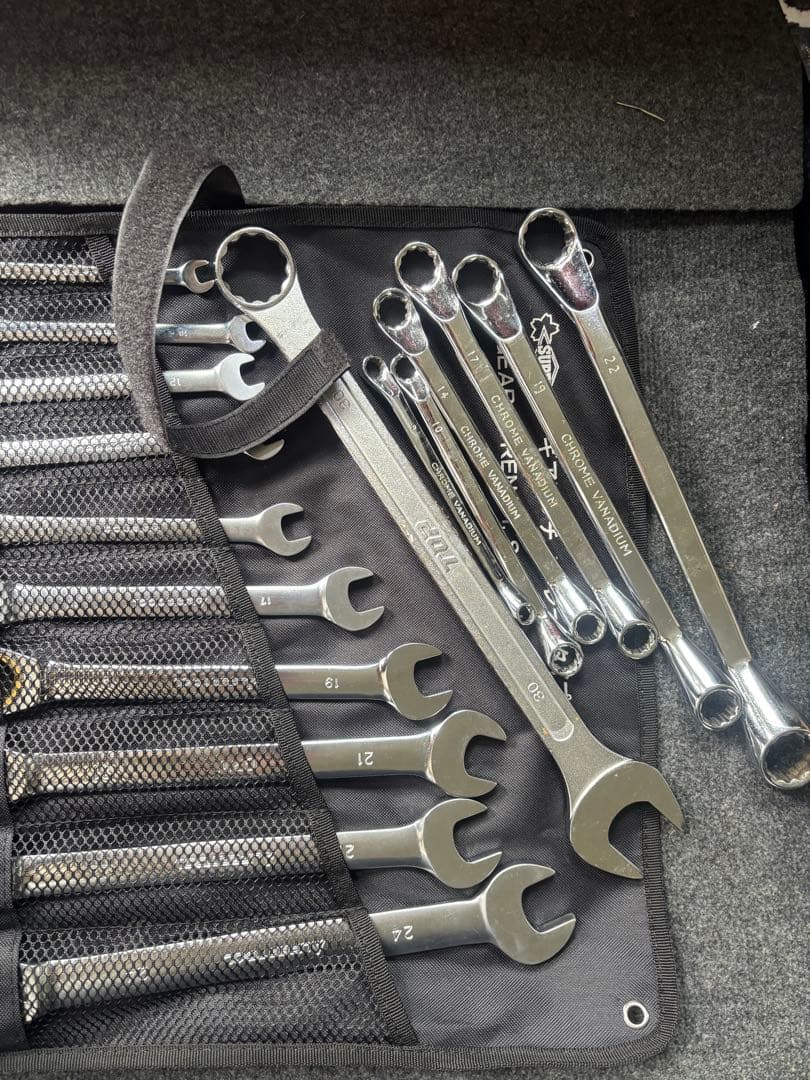 ギアレンチストレートタイプセット メガネ、コンビネーションスパナ