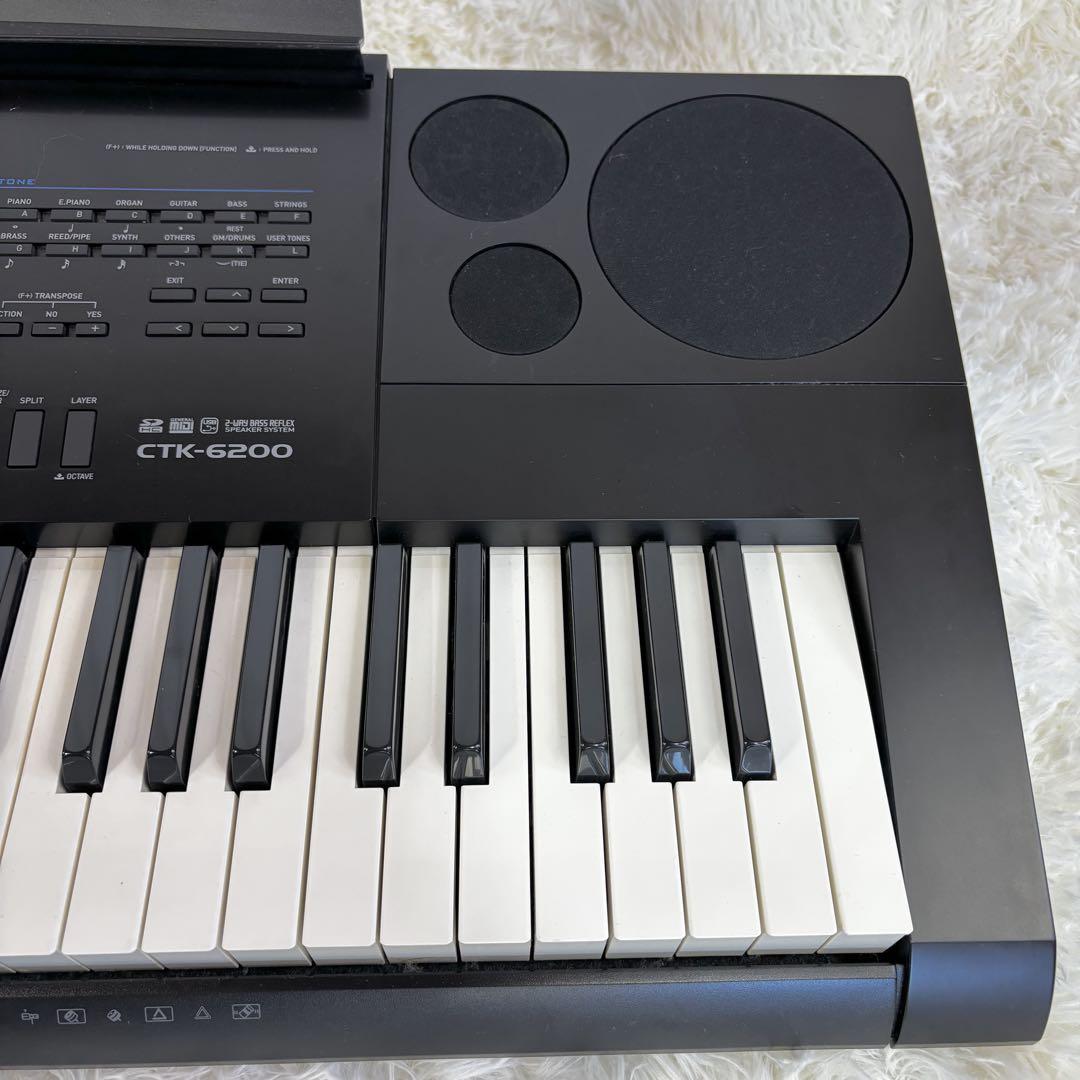 『訳有格安』CASIO CTK-6200 ハイグレード 61鍵盤電子ピアノ 一式