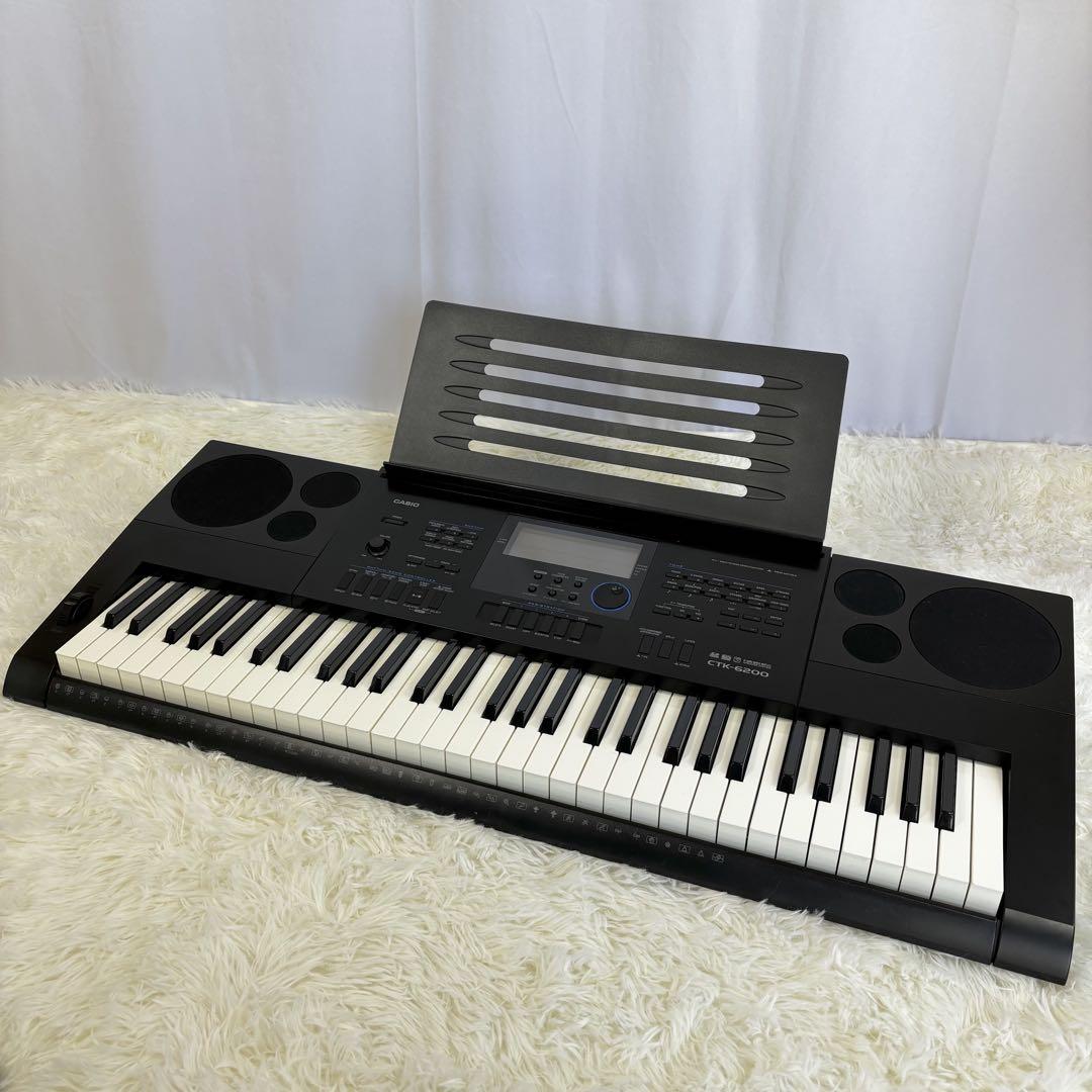 『訳有格安』CASIO CTK-6200 ハイグレード 61鍵盤電子ピアノ 一式