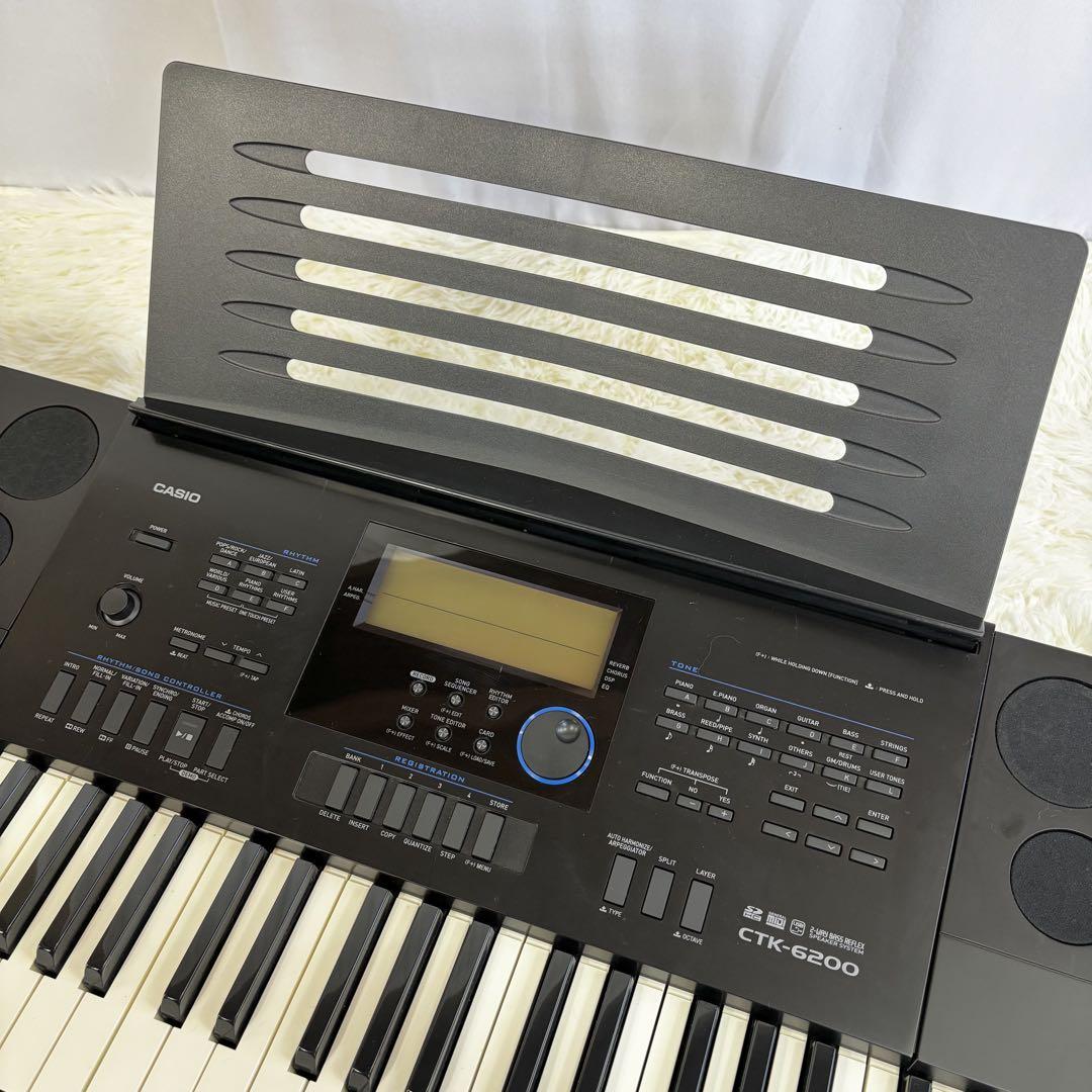 『訳有格安』CASIO CTK-6200 ハイグレード 61鍵盤電子ピアノ 一式