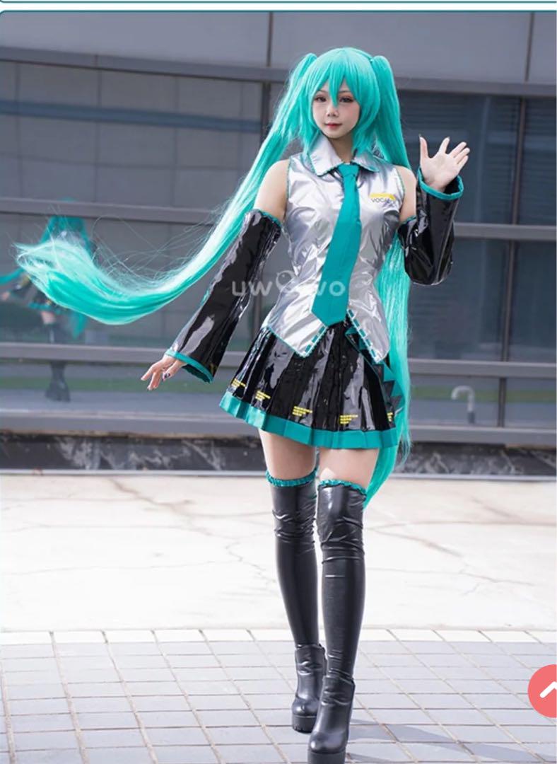未使用品 初音ミク コスプレ フルセット Lサイズ 初音ミク コスプレ Lサイズ uwowo ウィッグ - メルカリ