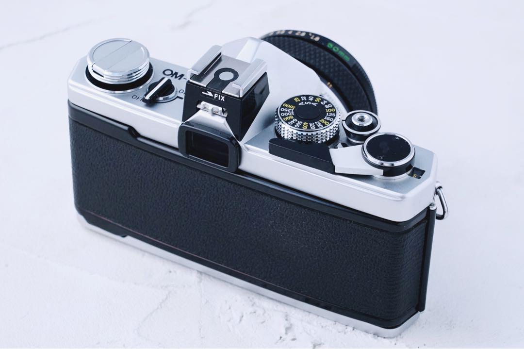 完動品、整備済◉Olympus OM-1 単焦点レンズ付き フィルムカメラ
