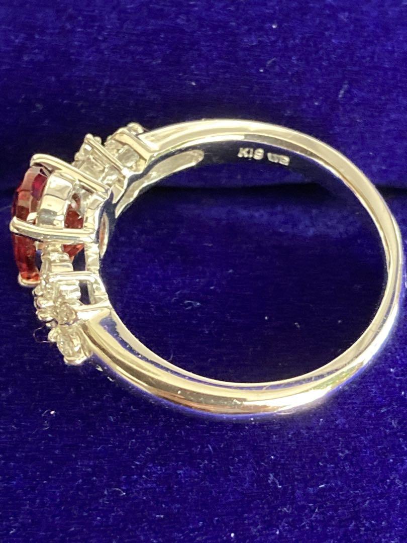 ❤️18K WG アンデシン& メレダイヤリング