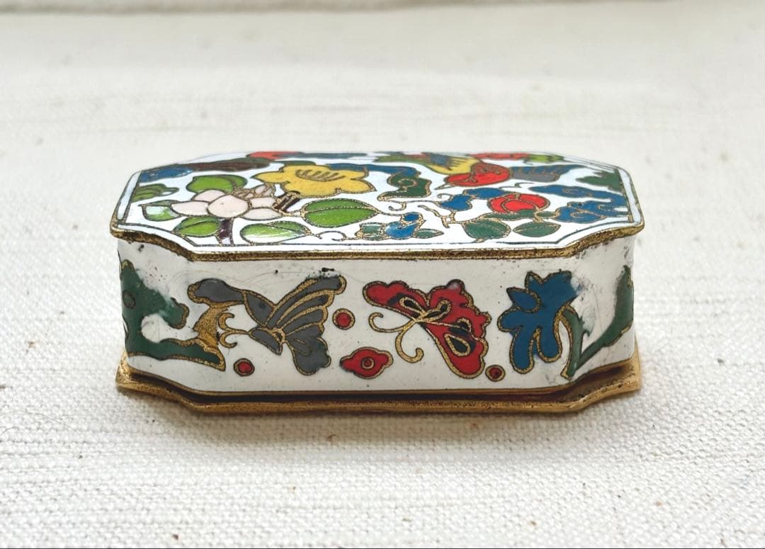 【中国 七宝焼】水鳥 小物入れ 香合 送料無料 35 香合 七宝焼 エナメル 鳥 カラフル ゴールド 小物入れ - メルカリ