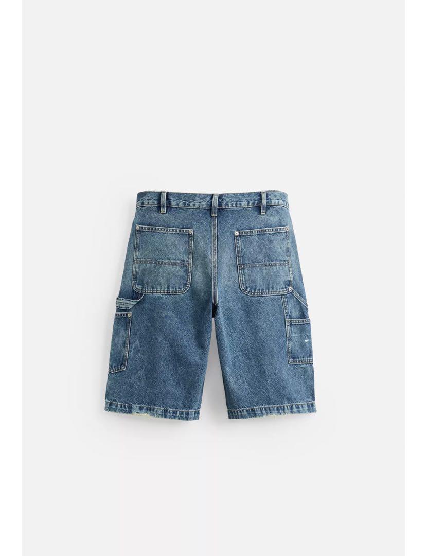 ZARA バギーフィットカーペンターポケットバミューダパンツ EU36新品