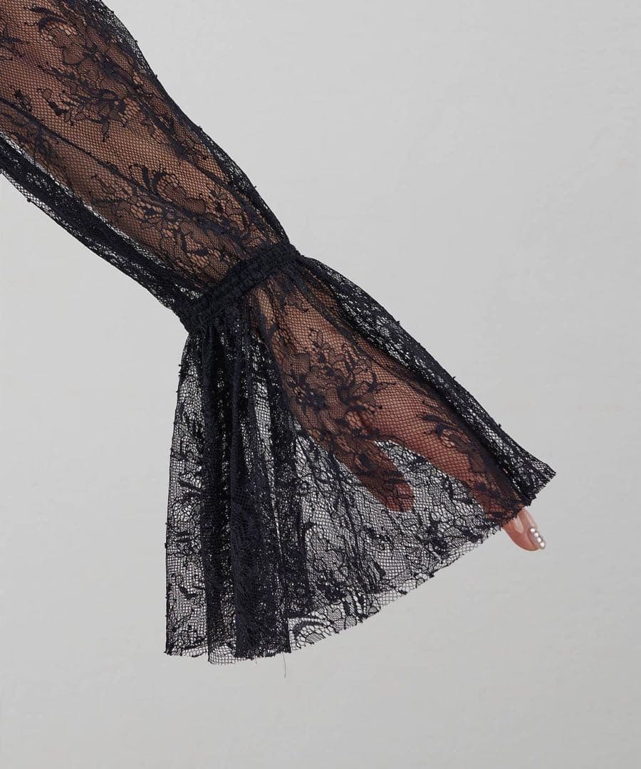 25SS ウィムガゼット THE PAUSE ラッフルレースフリルブラウス 25SS ウィムガゼット THE PAUSE ラッフルレースフリルブラウス