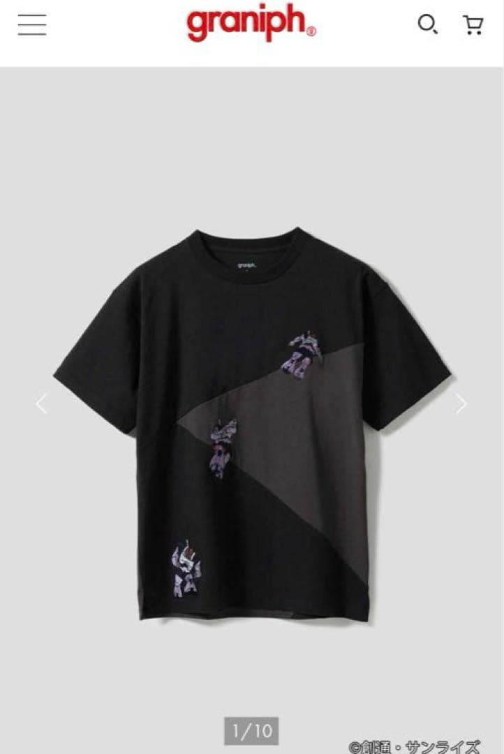 グラニフ　ガンダム　黒い三連星 ビッグシルエットTシャツ