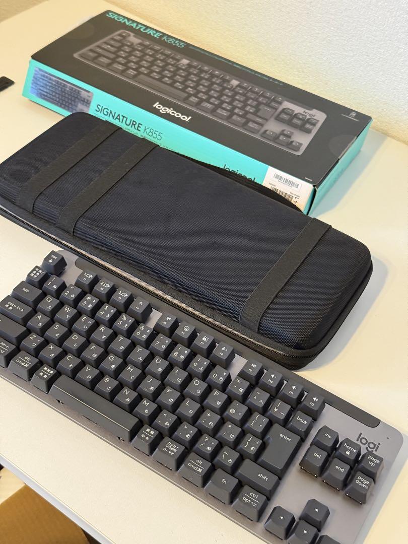 logicool k855 専用ケース付きキーボード