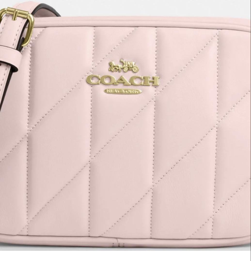 コーチ COACH ショルダーバッグ キルティング CY779 ピンク