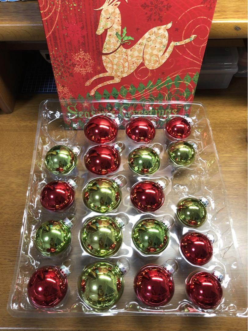 クリスマスガラスオーナメント 40個セット