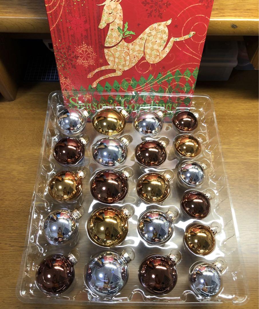 クリスマスガラスオーナメント 40個セット
