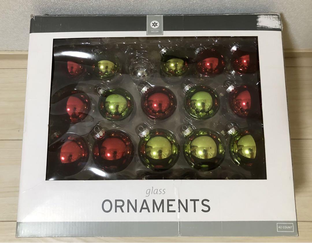 クリスマスガラスオーナメント 40個セット