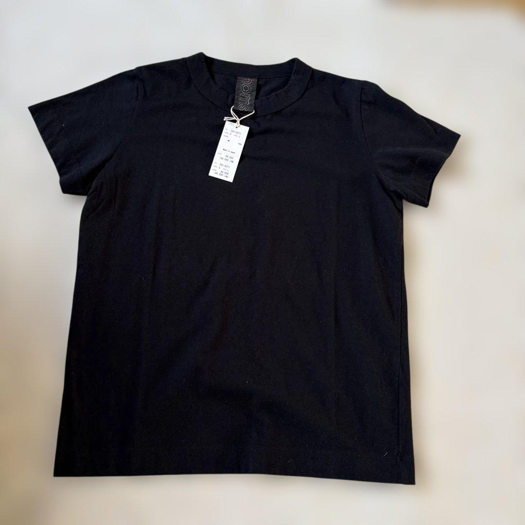 【未使用品】homspun(ホームスパン) 半袖Tシャツ　2点セット homspunホームスパン 天竺 クルーネック 半袖 Tシャツ 新品未