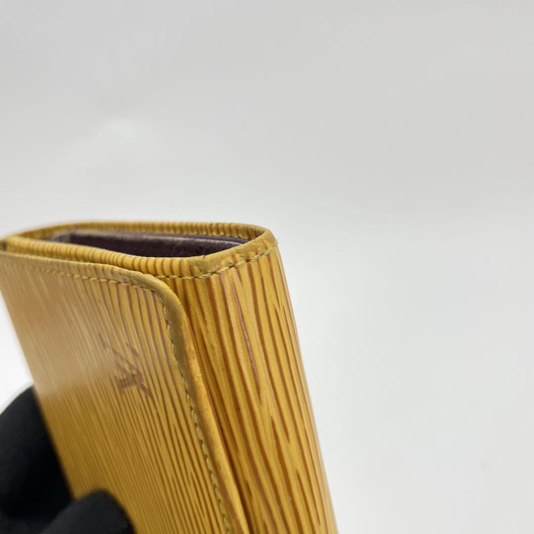 超激安 772 ポルトフォイユ 折り財布 イエロー エピ ルイヴィトン 小物