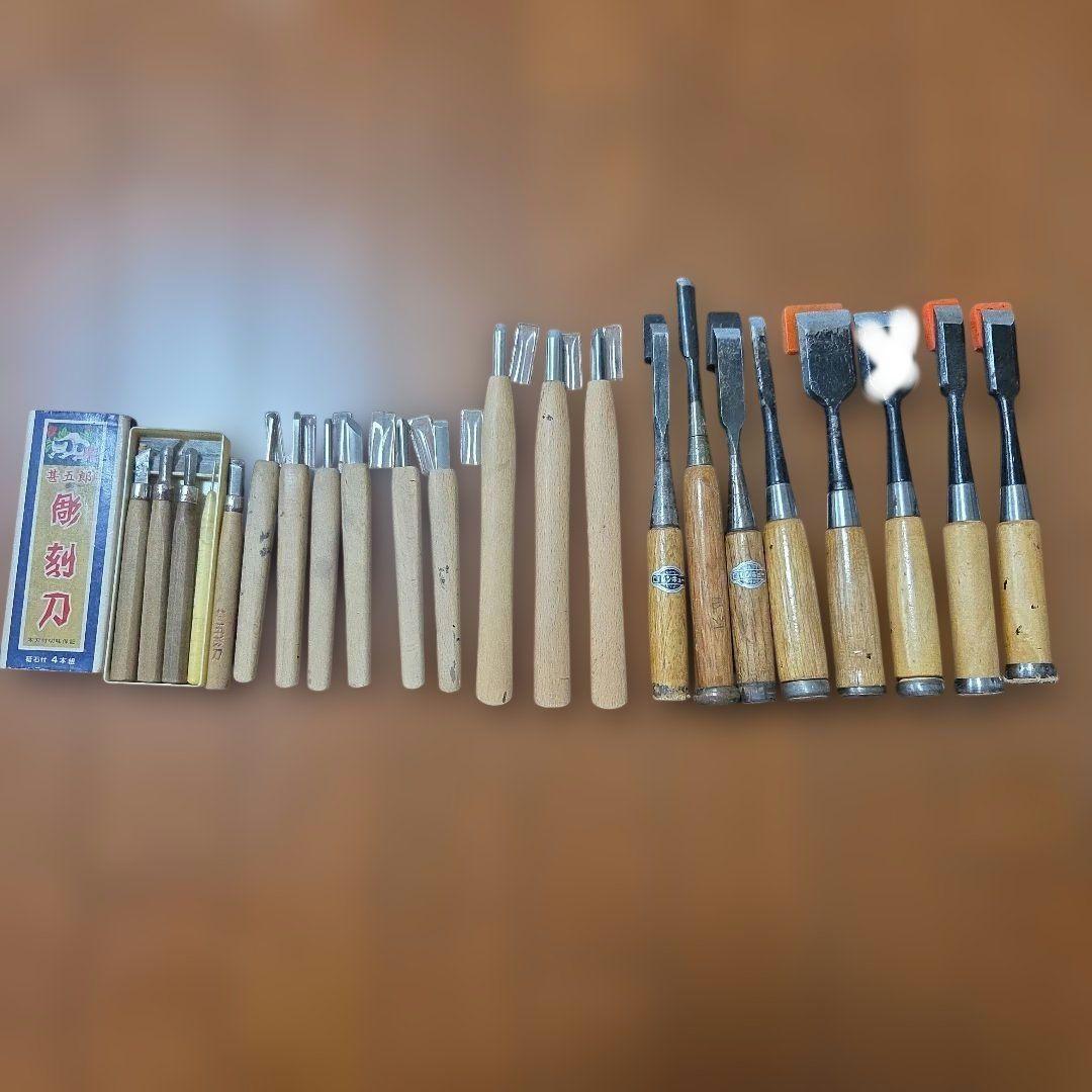彫刻刀セット 木工用 彫刻刀 鑿 ノミ まとめ売り 10,650円