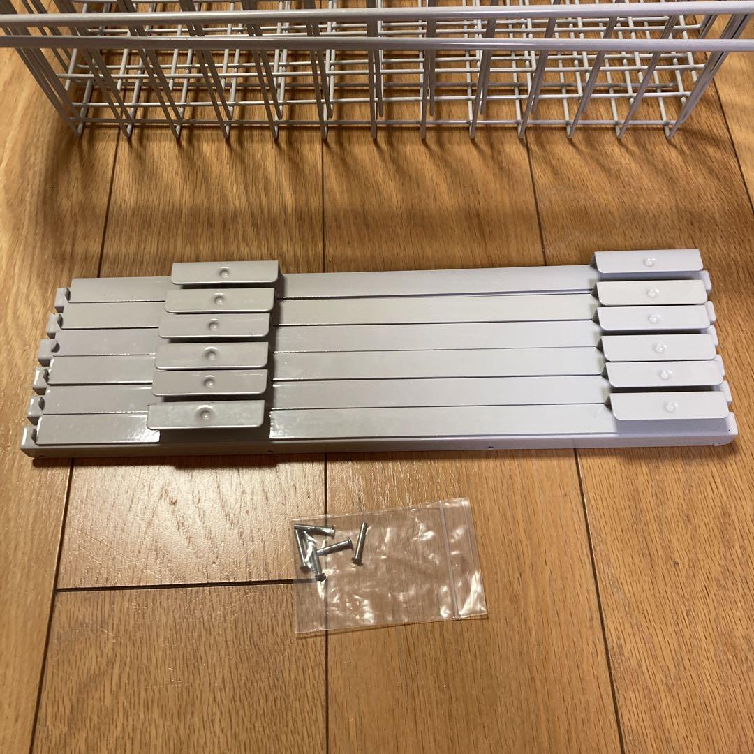 無印良品　スチールユニットシェルフ　追加カゴ　グレー　56センチ　３つ　セット