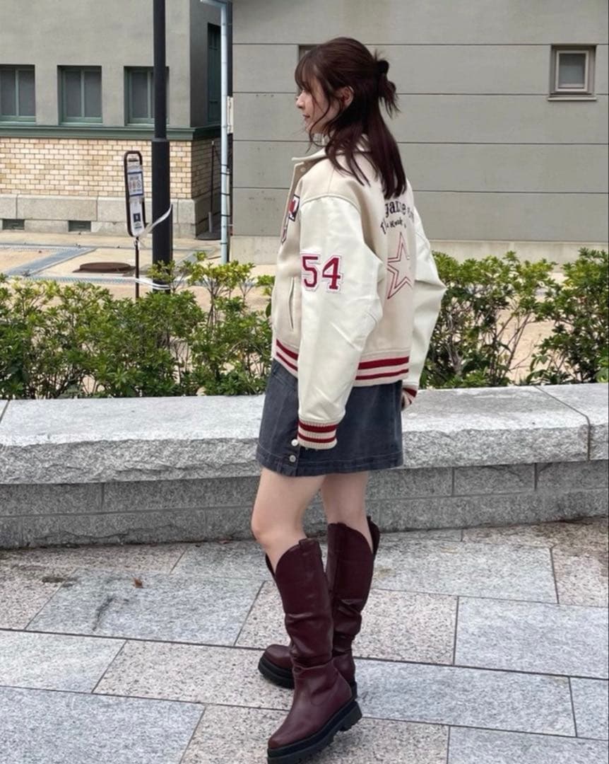 TINA:JOJUN オリジナルワッペンスタジャン TINA:JOJUN オリジナルワッペンスタジャン