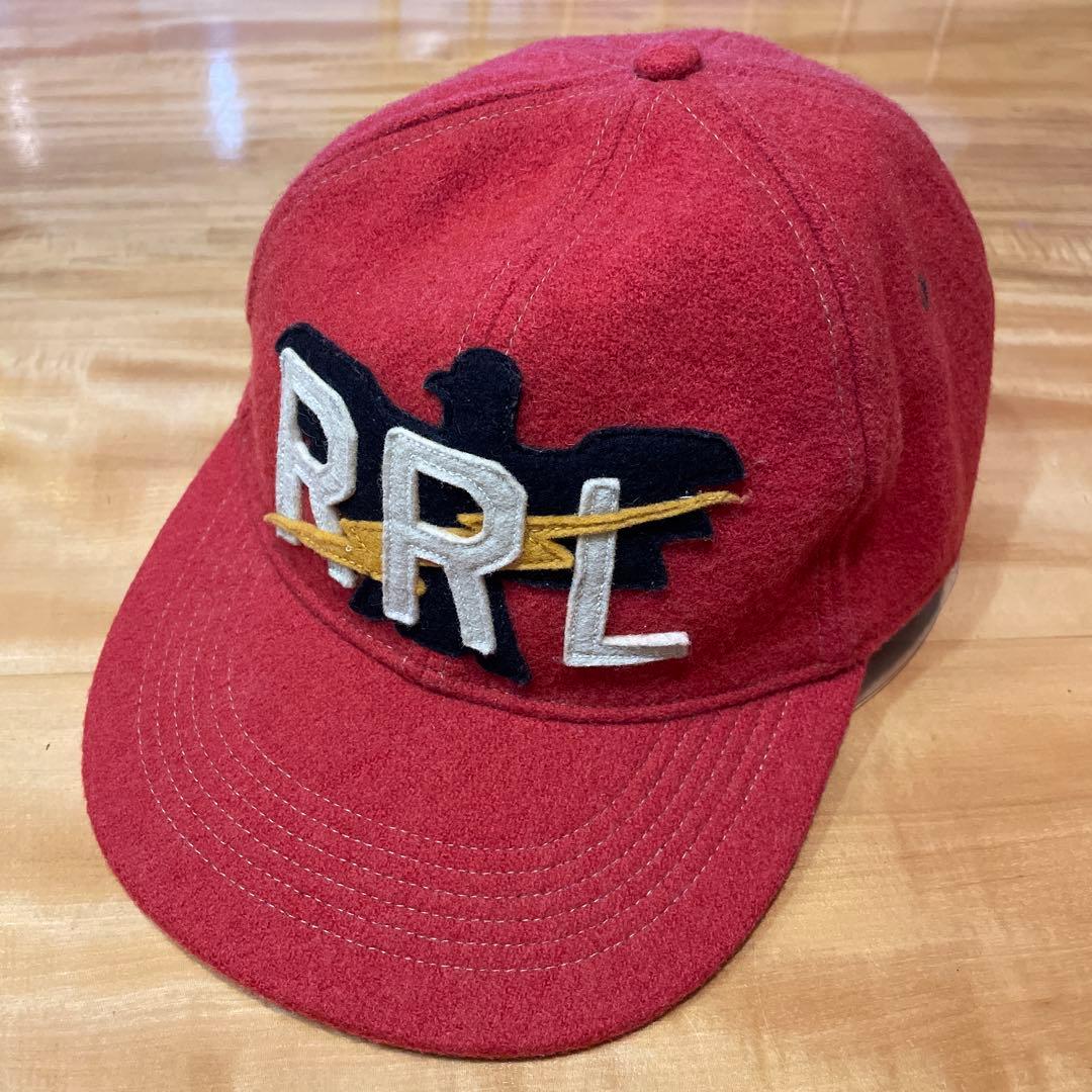 DOUBLE RLダブルアールエル WOOL キャップ イーグル RED