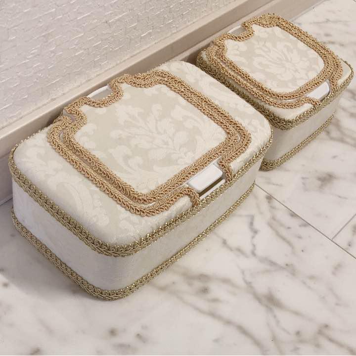 ダマスク柄ジャガード ウエットティッシュケース&メイク落としケース