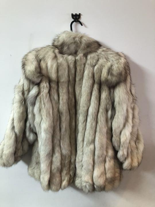 【美品】ミンク 毛皮 高級 ファーコート 裏地花柄 ブラウン デザイン性 L KOPENHAGEN FUR ミンク ノーカラーコート 七分袖デザイン