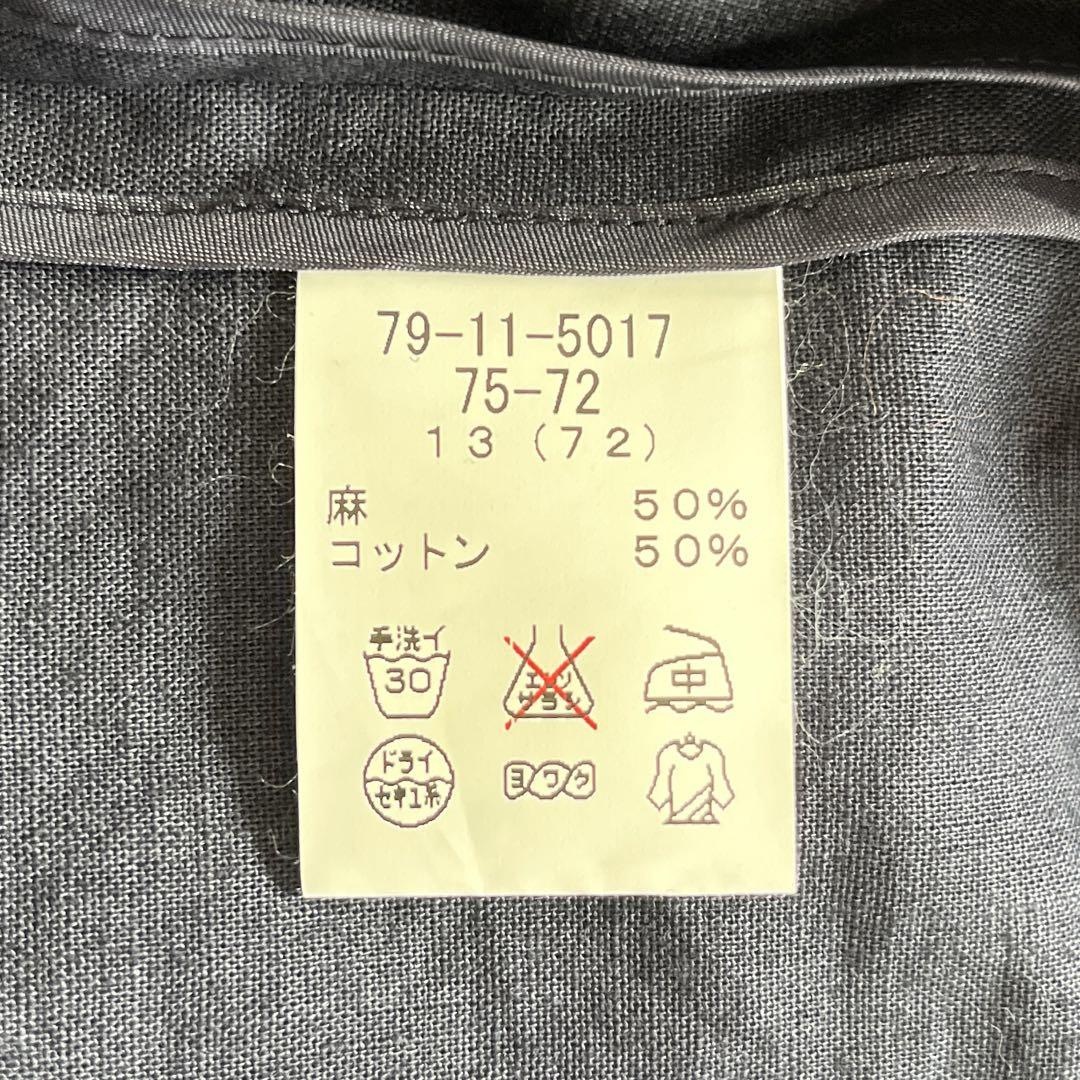 ○未使用品 ニューヨーカー テーラードジャケット 春夏 麻50% 洗える