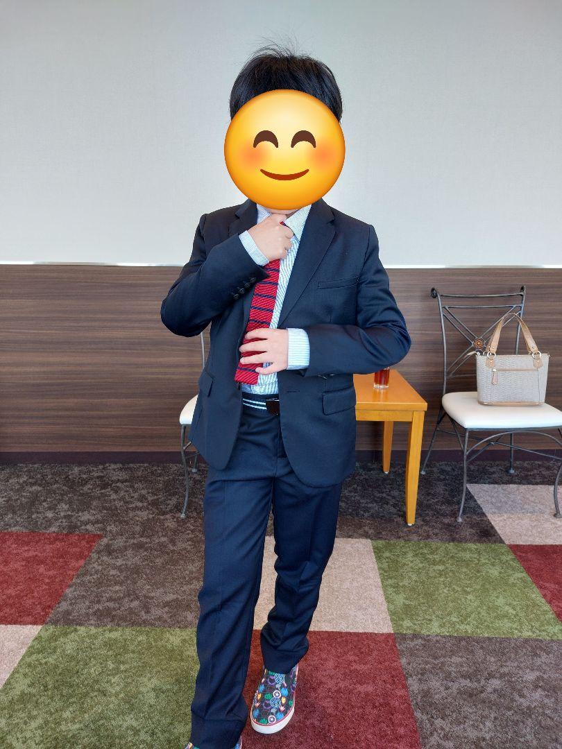 ZARA BOYS ネイビー スーツ 140cm ネクタイ付き
