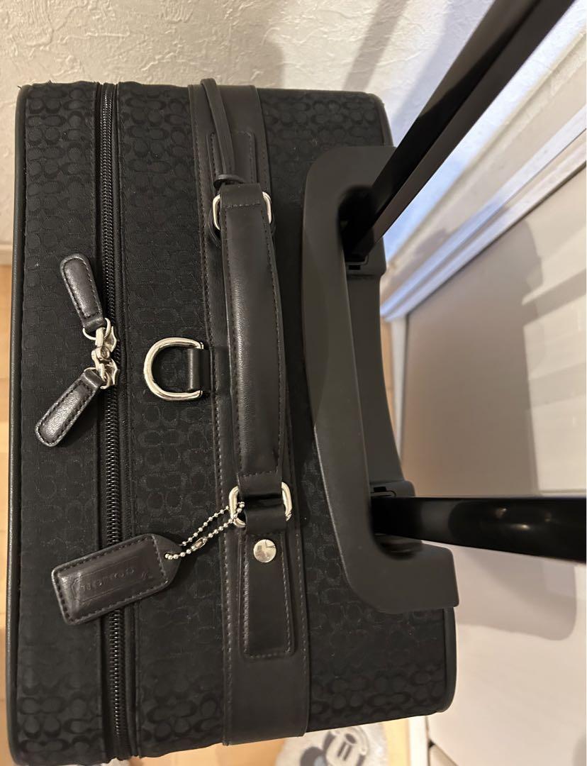 COACH】コーチ マイクロシグネチャースーツケースブラック 新品