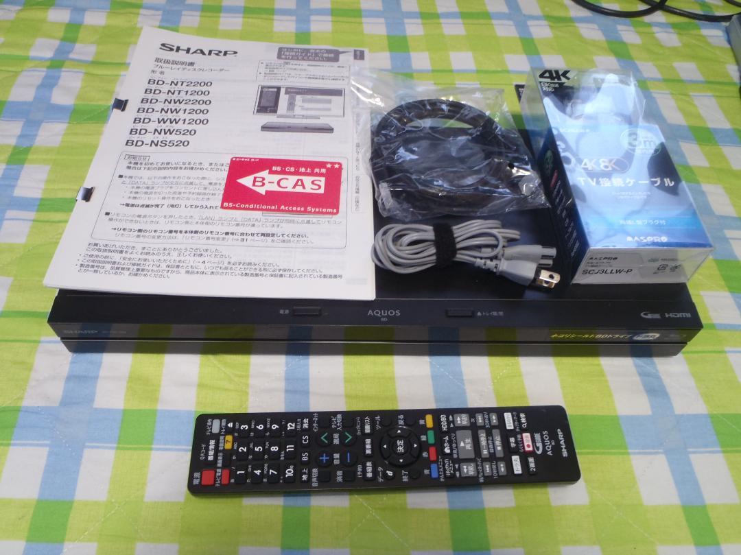 HDD1TB新品 ドラ丸 AQUOS ブルーレイレコーダー BD-NW1200
