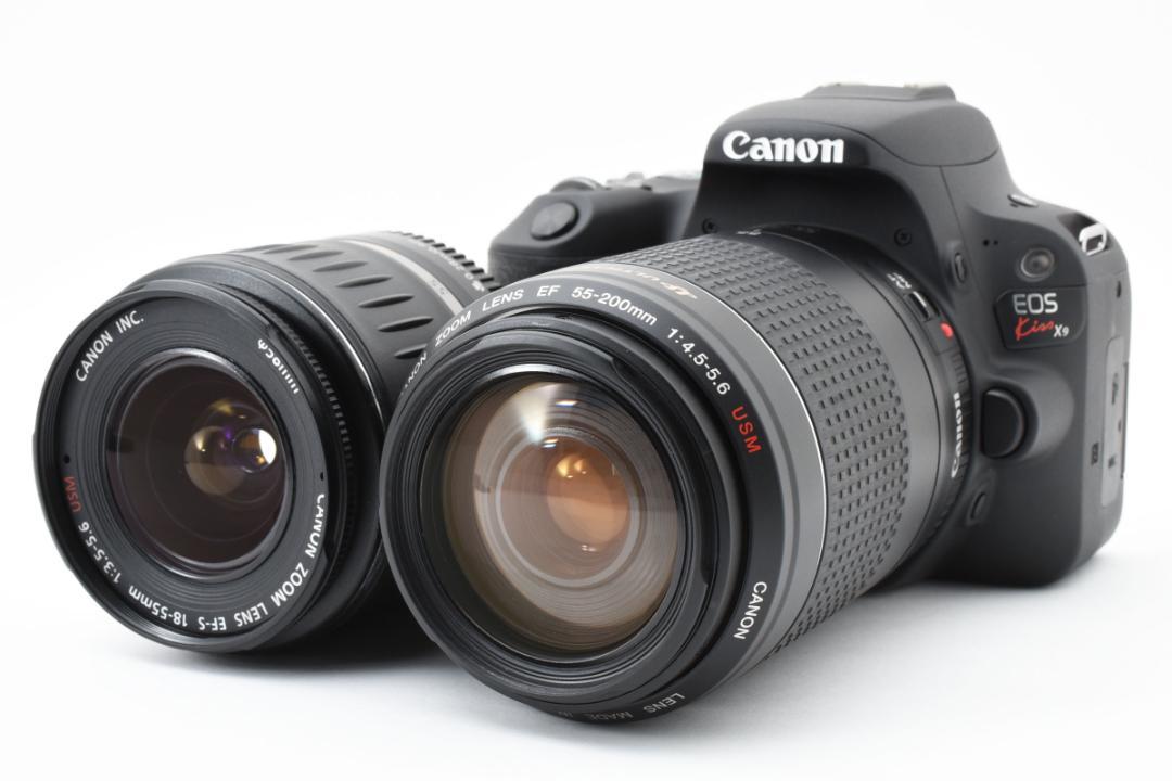 【美品】Canon キャノン Kiss X9 Wレンズセット　✨Wi-Fi搭載✨