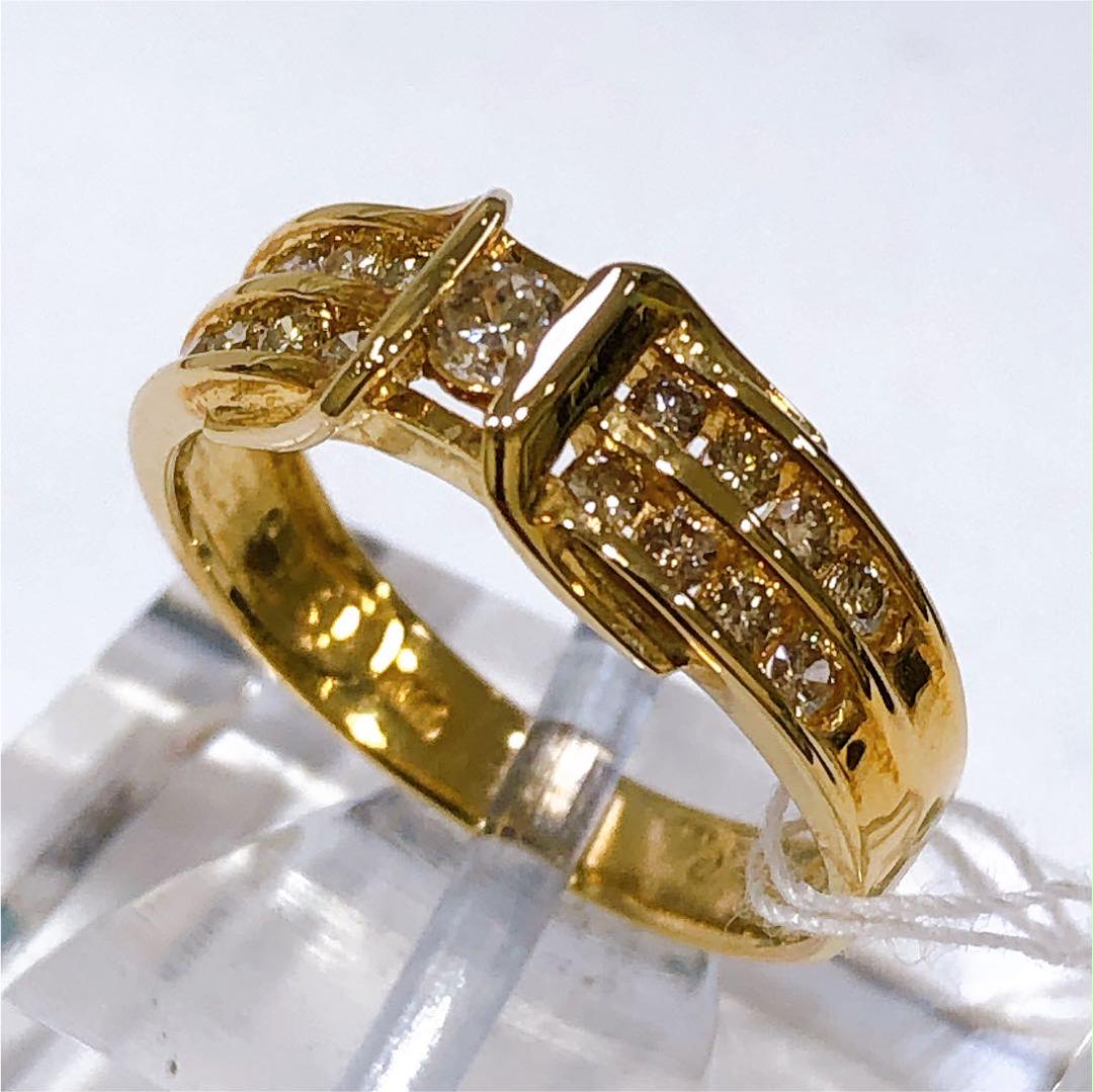 K18 ダイヤモンド リング 0.40ct