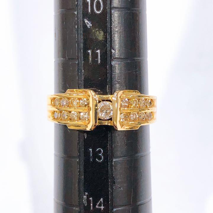 K18 ダイヤモンド リング 0.40ct